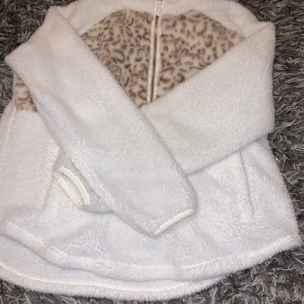 Maurice's cheetah print half zip